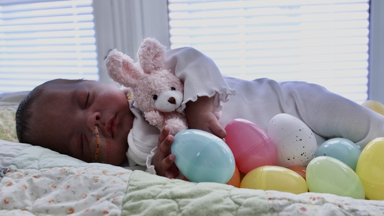 Wellstar Cobb Neonatal Intensive Care Unit Brings Easter Greetings to Its Pupils