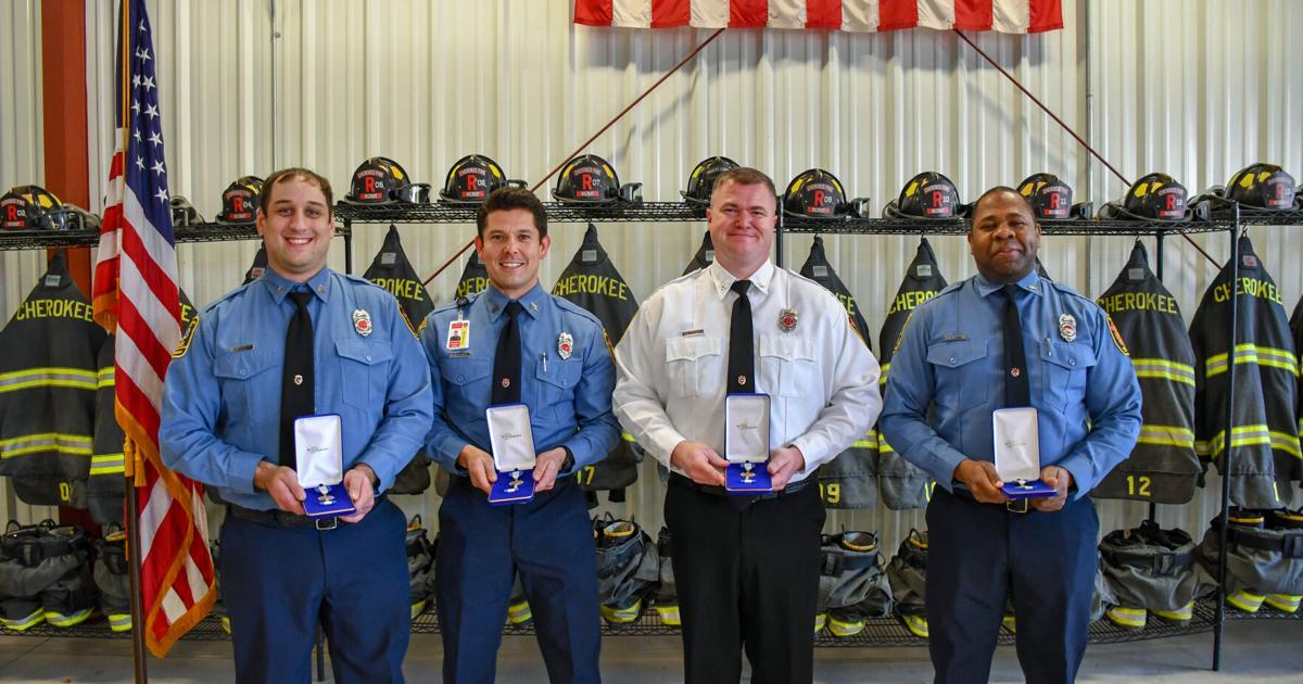 Cherokee County Firefighters Honored for Heroic Efforts with EMS Lifesaver Awards