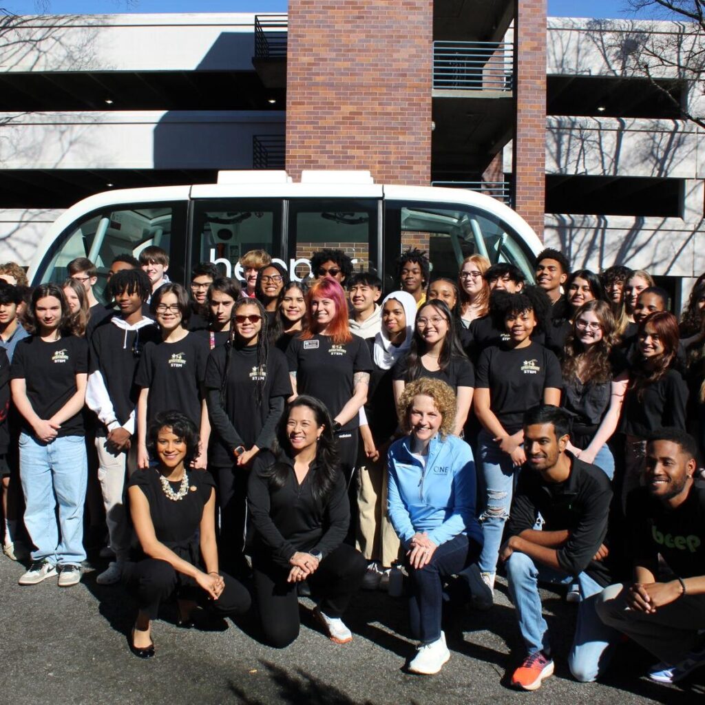 Sprayberry High School Students Try Out Driverless Transportation