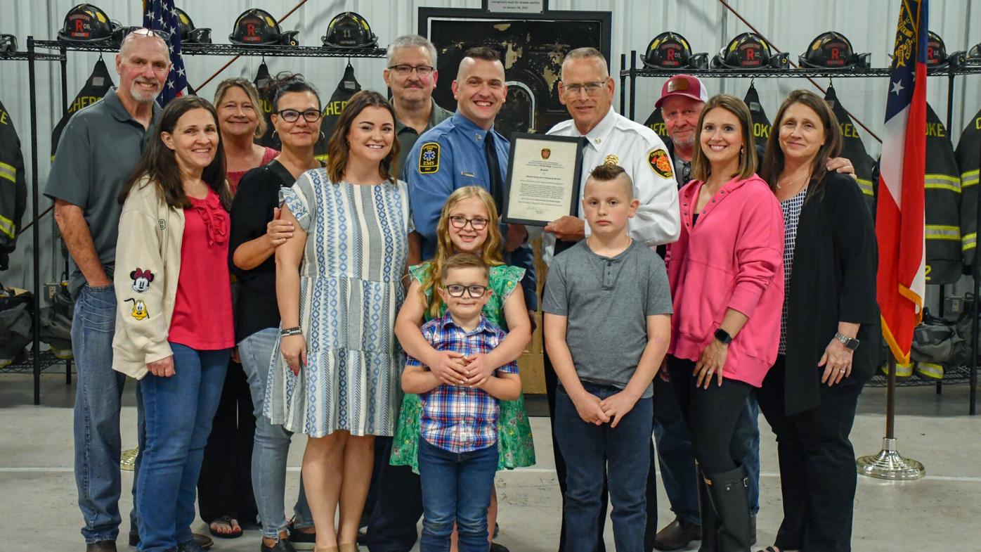A Firefighter From Cherokee County Gets Promoted to Sergeant
