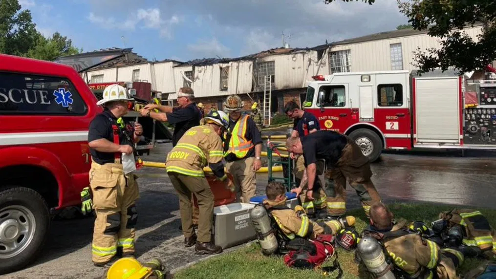 Cherokee County Firefighters Tackle Major Three- Alarm Blaze at Woodstock Apartment
