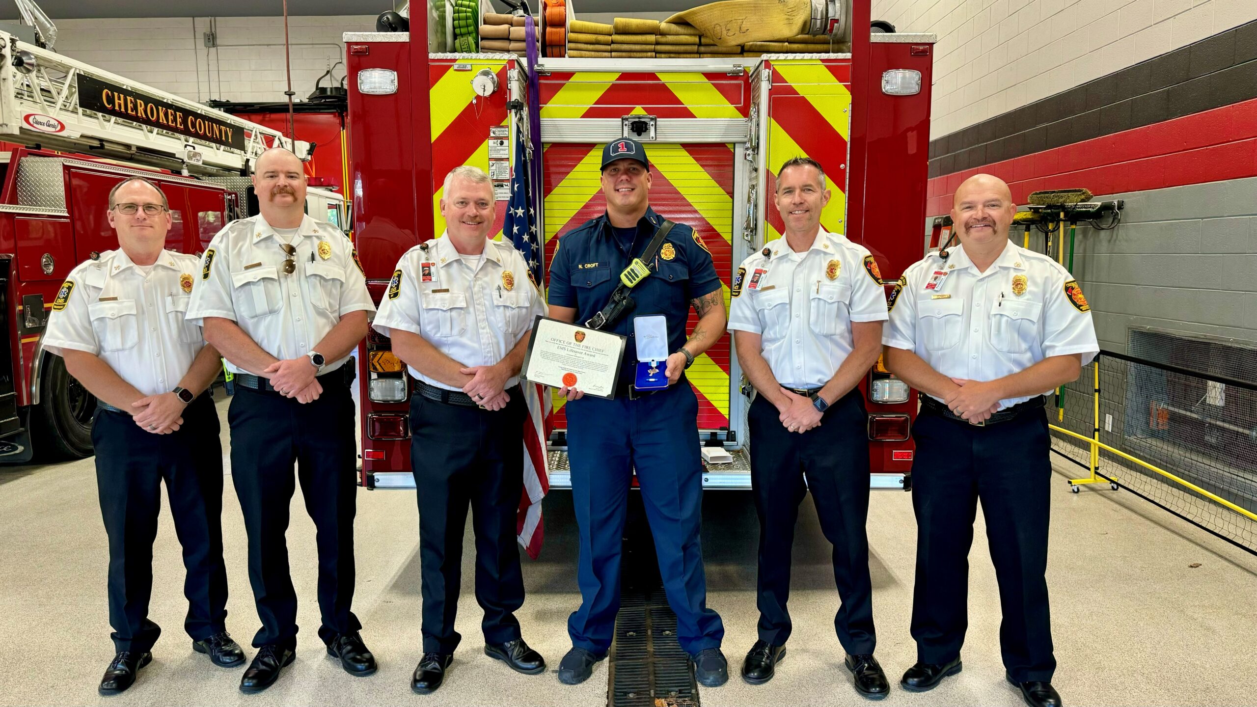 Cherokee County Firefighters Honored for Heroic Acts