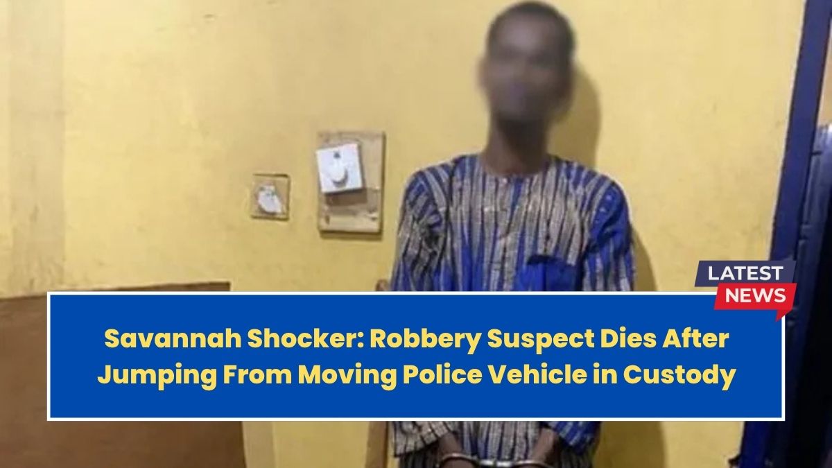 Savannah Shocker: Robbery Suspect Dies After Jumping From Moving Police Vehicle in Custody