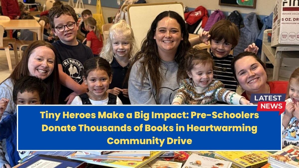 Tiny Heroes Make a Big Impact: Pre-Schoolers Donate Thousands of Books in Heartwarming Community Drive
