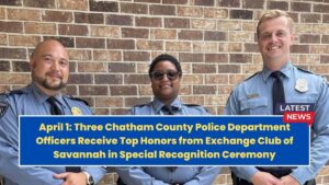 April 1: Three Chatham County Police Department Officers Receive Top Honors from Exchange Club of Savannah in Special Recognition Ceremony